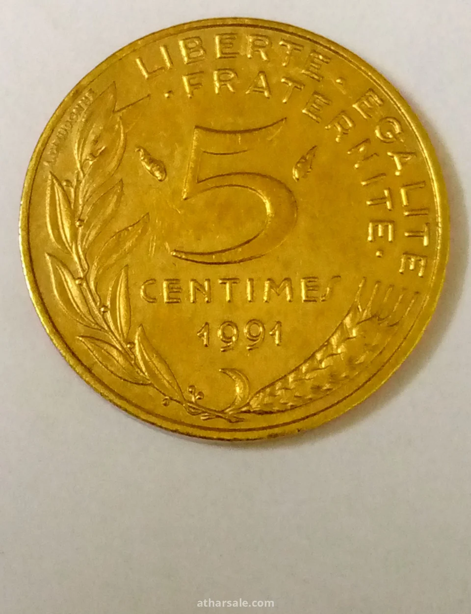 خمسة سنت فرنسي إصدار 1991/م ماريان